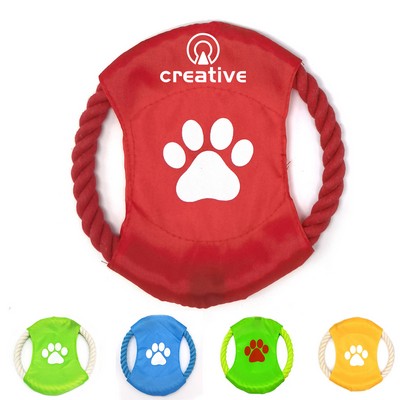 Dog Toys Flying Disc Rope Toy
